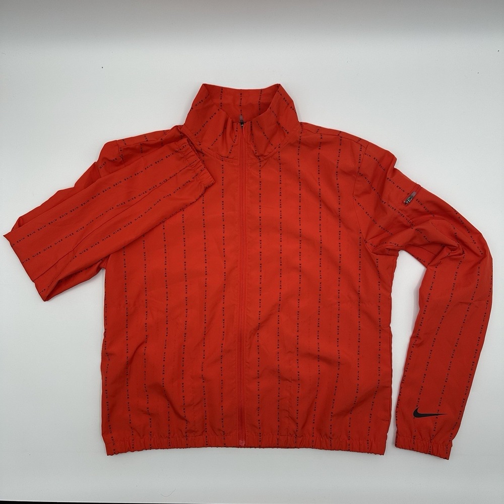 Nike‎ Running Womens Small S Red Dri-Fit Icon Clash Windbreaker Full Zip Jacket